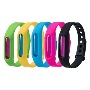 5 bracelets : 1 de chaque couleur