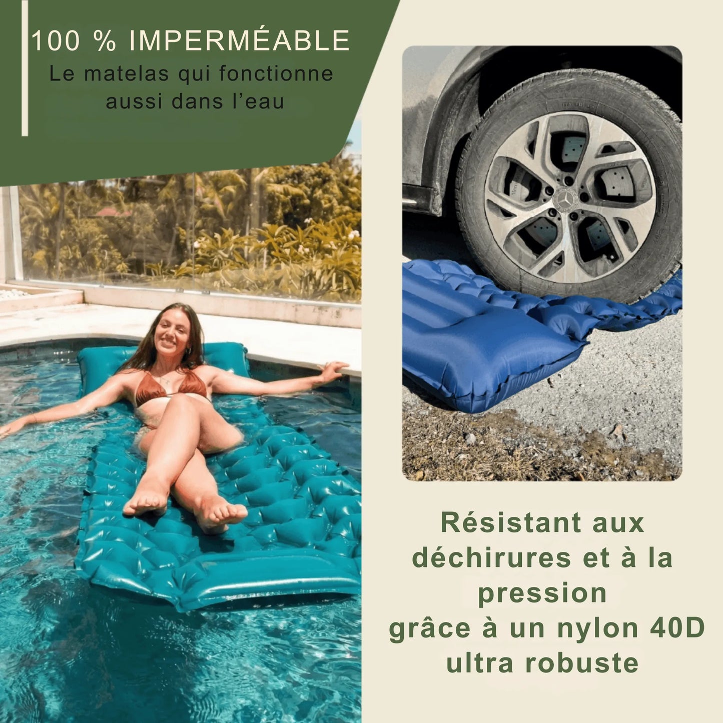 Matelas Pump & Go, ultra léger et confort maximum pour tous vos déplacements