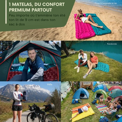 Matelas Pump & Go, ultra léger et confort maximum pour tous vos déplacements