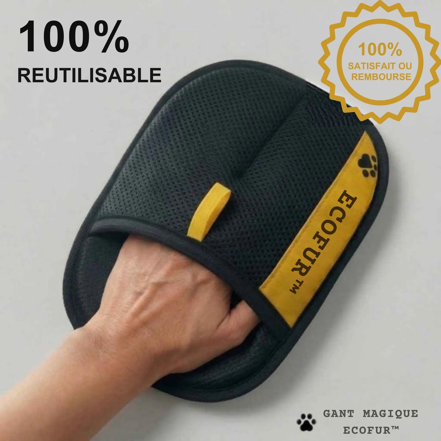 Gant Magique Ecofur™ anti poils de chats et chiens