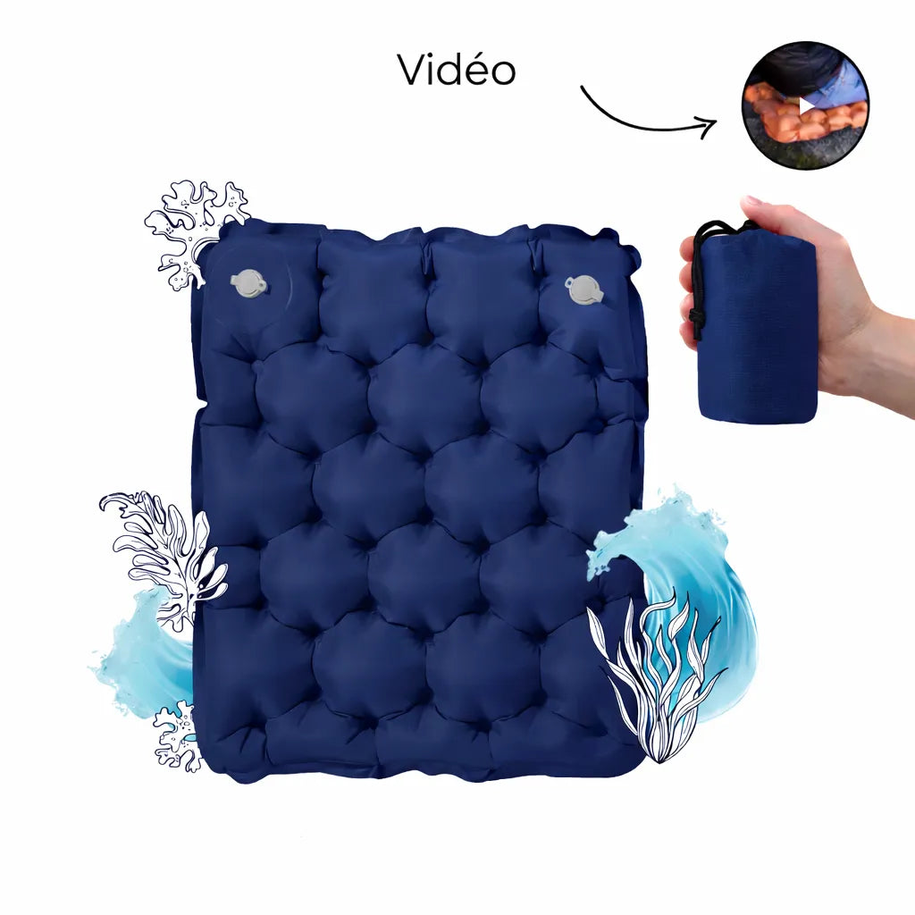 Coussin Pump & Go ultra-léger et compact - asseyez-vous confortablement n'importe où !