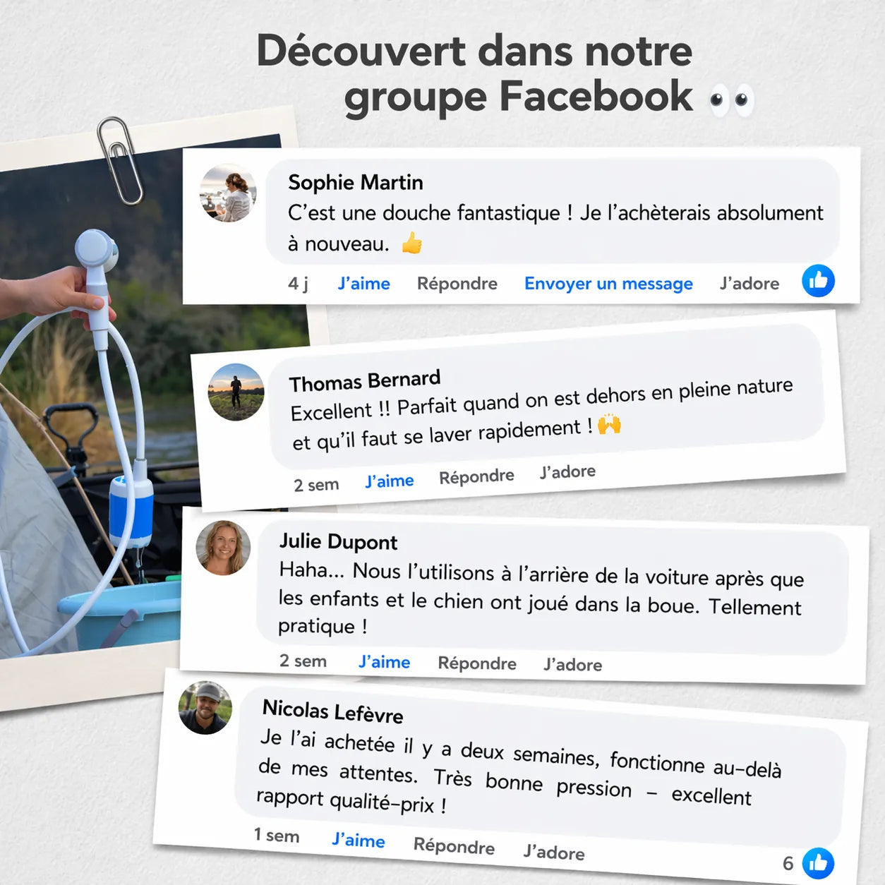 Kit Douche Nomade (avec tuyau et pompe)