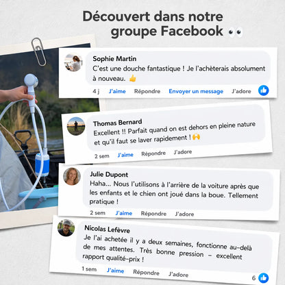 Kit Douche Nomade (avec tuyau et pompe)