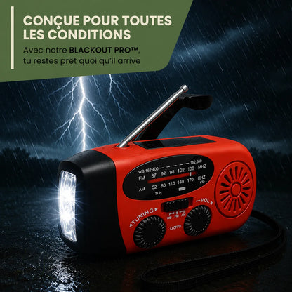 Radio d'urgence BLACKOUT PRO™ multifonctions