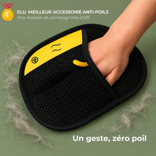 Gant anti-poils chiens et chats