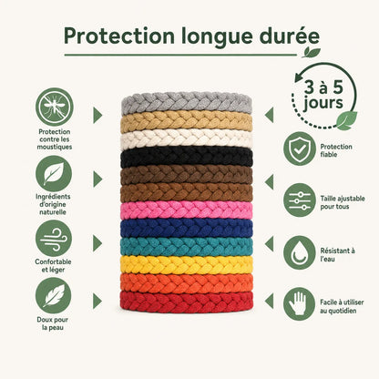 Bracelet anti-moutiques (lot de 12)