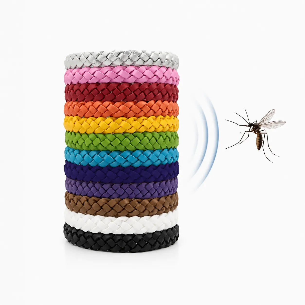 Bracelet anti-moutiques (lot de 12)