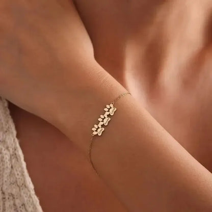 Bracelet personnalisé avec le nom de votre animal sur la patte