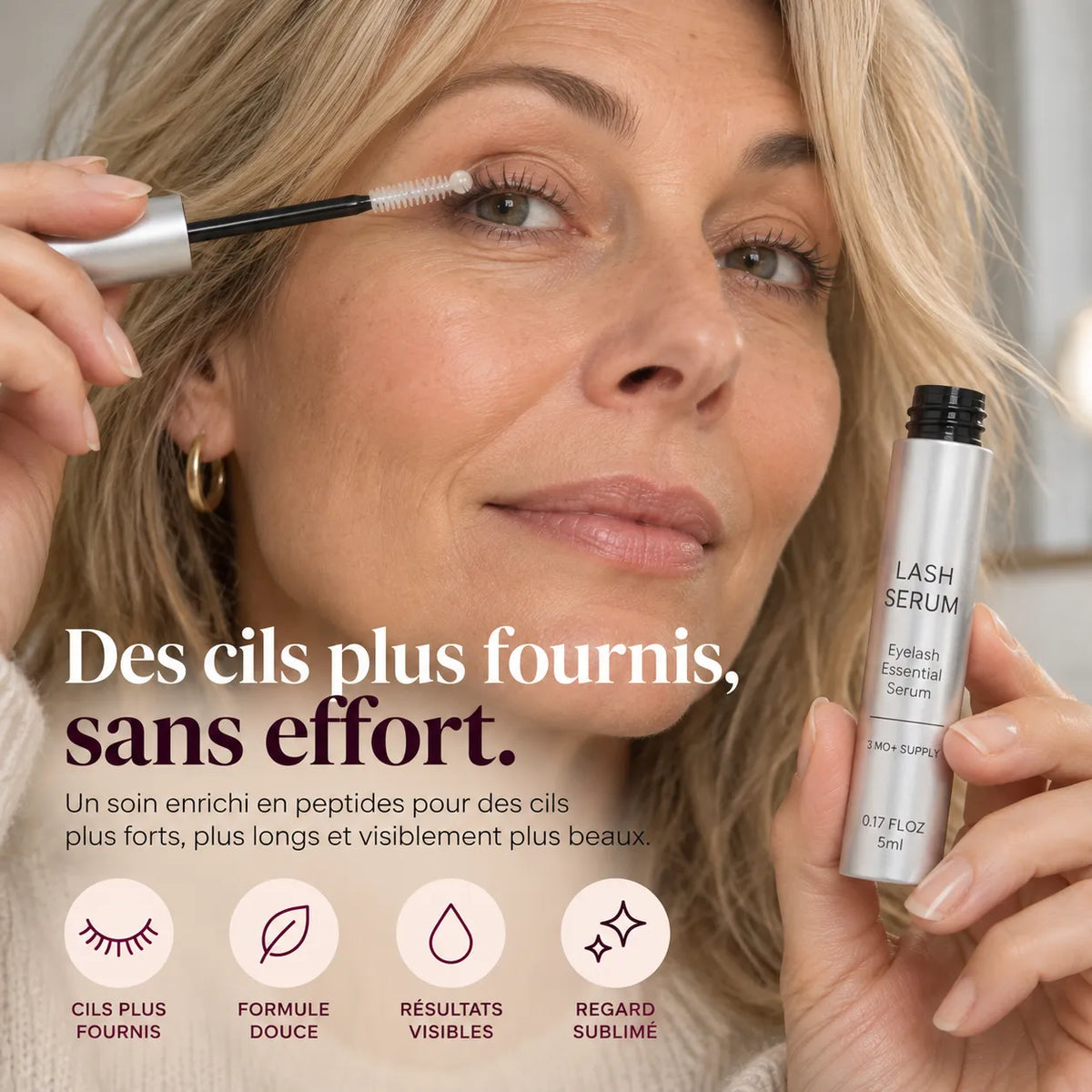 Sérum Cils Coréen aux 7 Peptides