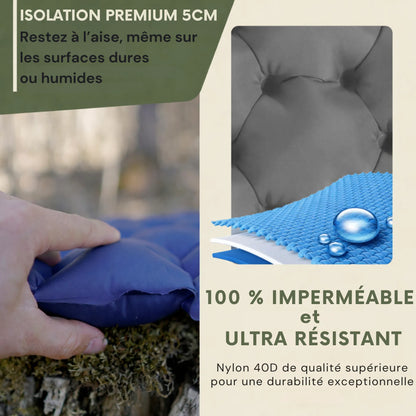Coussin Pump & Go ultra-léger et compact - asseyez-vous confortablement n'importe où !