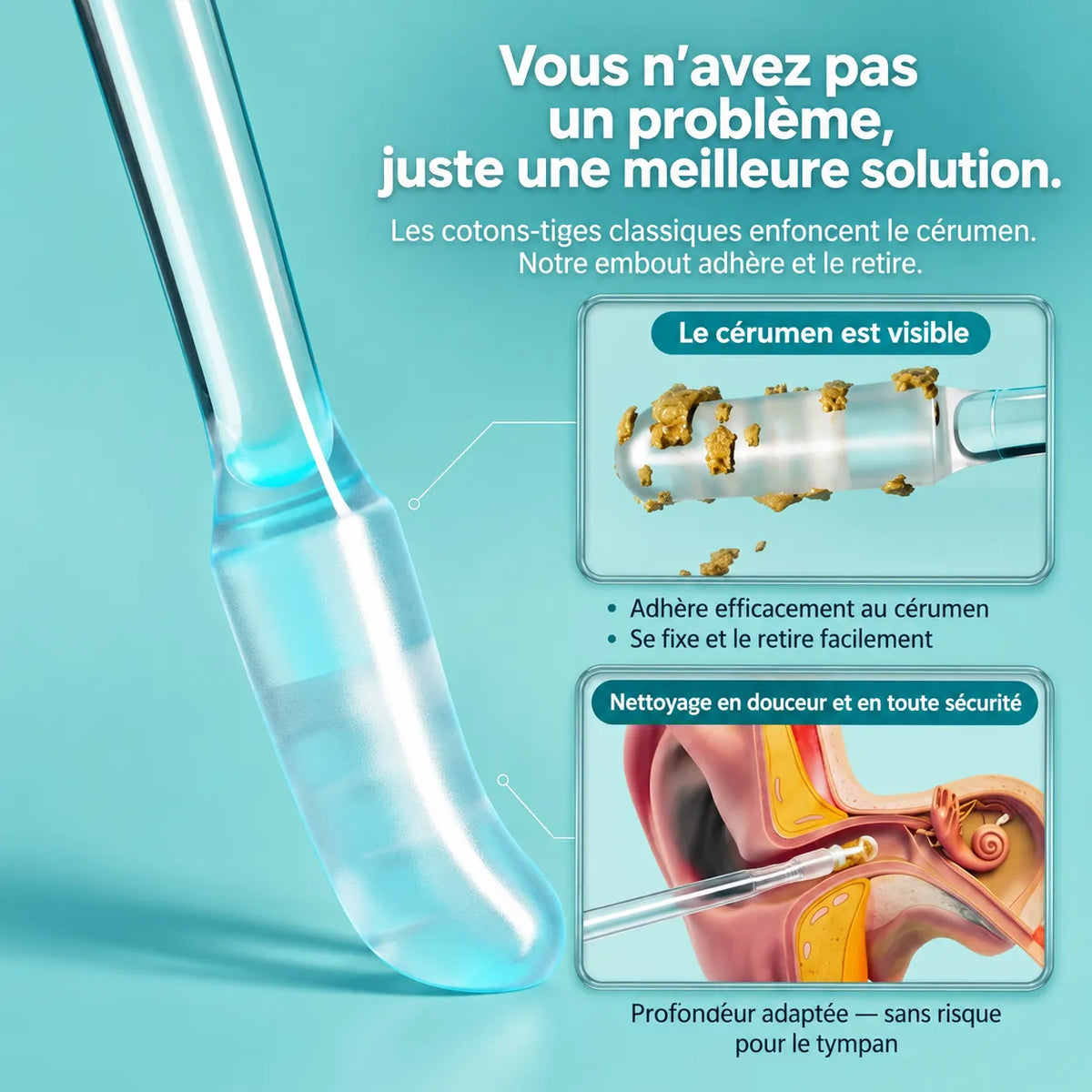 CéruClear™ Nettoyeur d'oreilles nouvelle génération