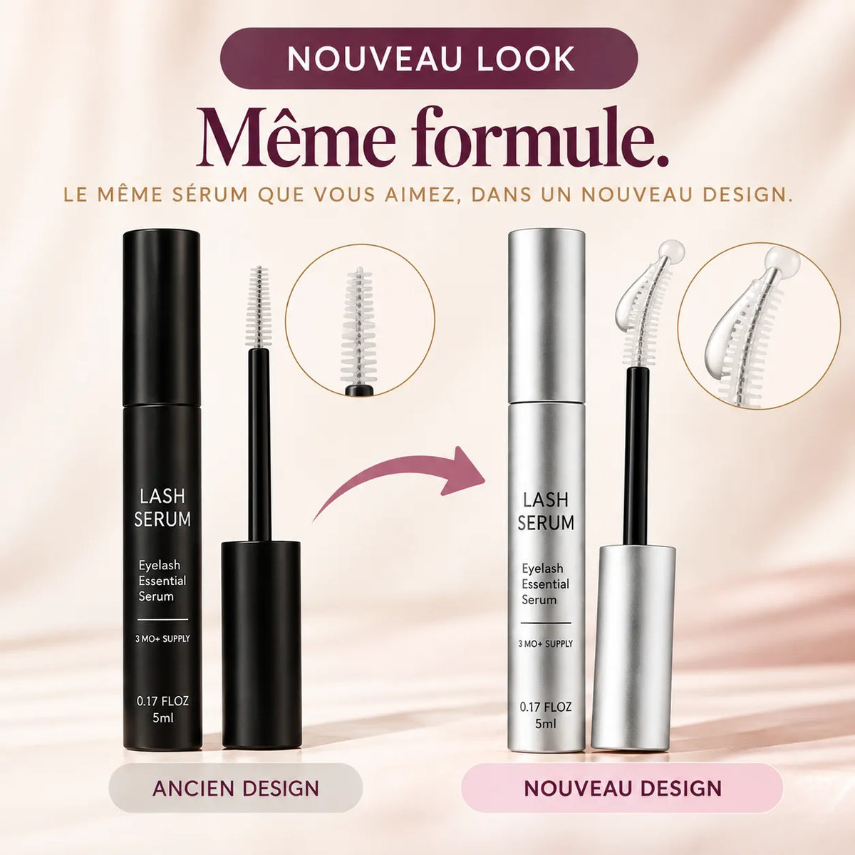Sérum Cils Coréen aux 7 Peptides