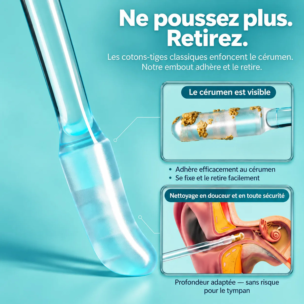 CéruClear™ Nettoyeur d'oreilles nouvelle génération