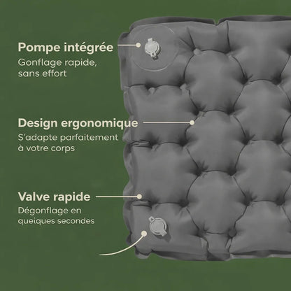 Coussin Pump & Go ultra-léger et compact - asseyez-vous confortablement n'importe où !