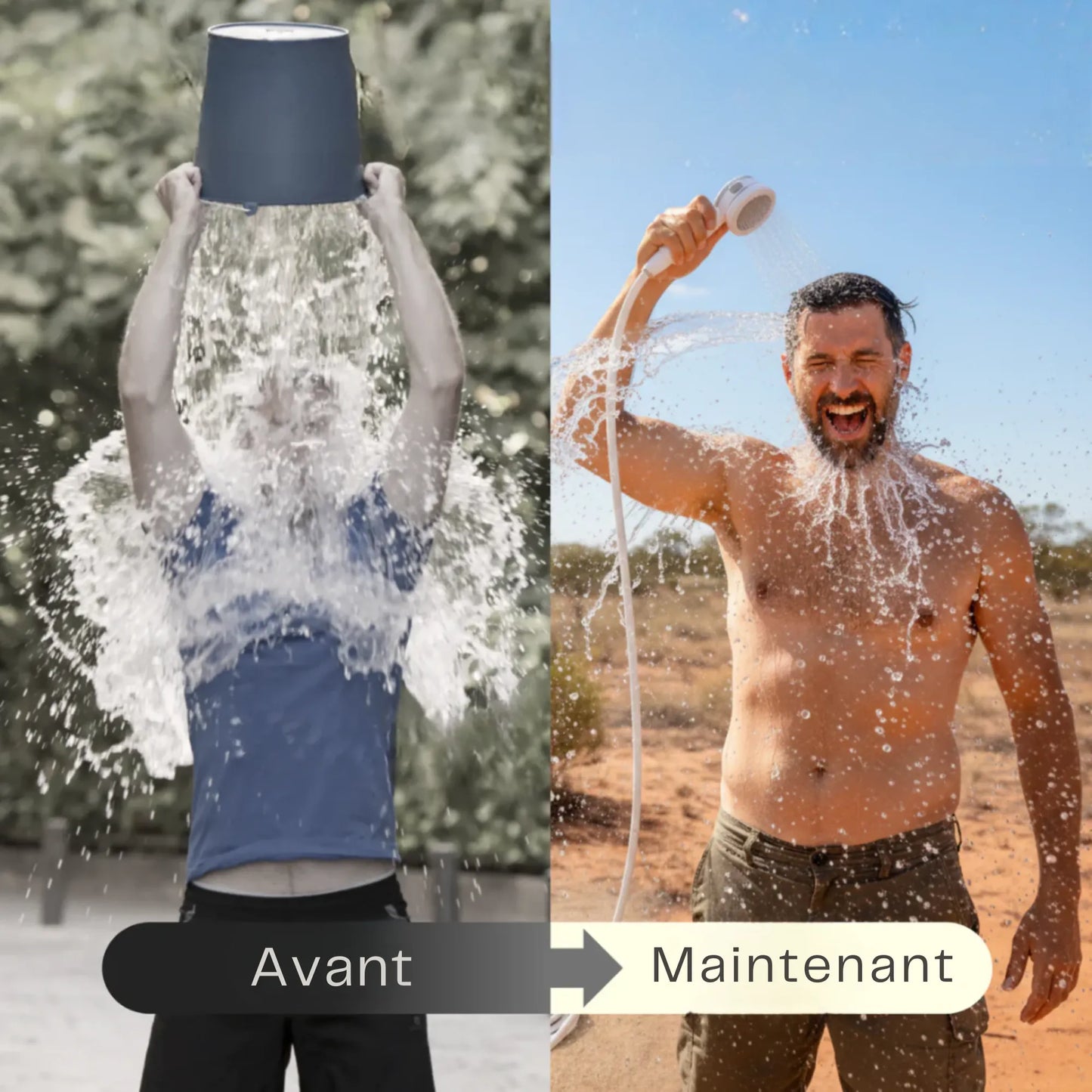 Kit Douche Nomade (avec tuyau et pompe)