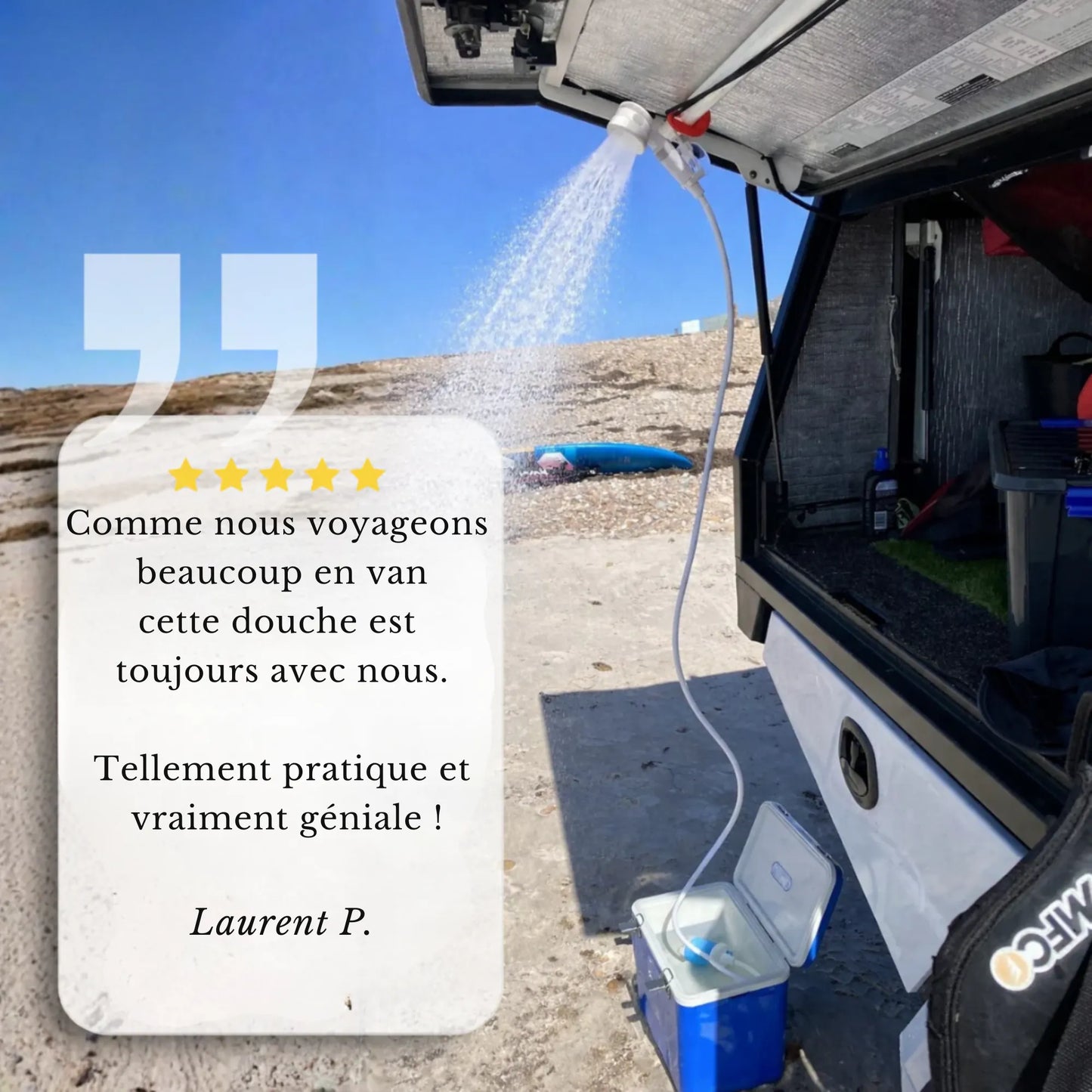 Kit Douche Nomade (avec tuyau et pompe)